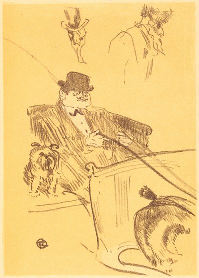 Okładka do „La tribu d'Isodore” autorstwa Henri de Toulouse-Lautrec