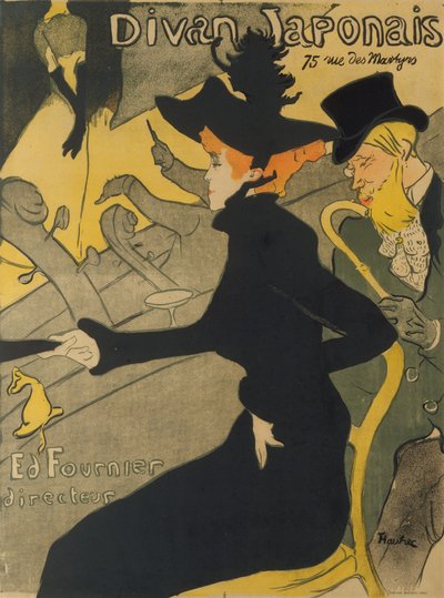 japońska kanapa autorstwa Henri de Toulouse Lautrec