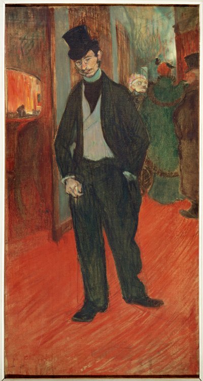 Docteur Gabriel Tapie de Celeyran na korytarzu teatru autorstwa Henri de Toulouse-Lautrec