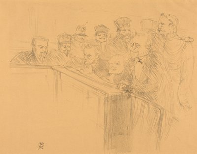 Dupas Deposition (Oświadczenie Dupasa) autorstwa Henri de Toulouse-Lautrec