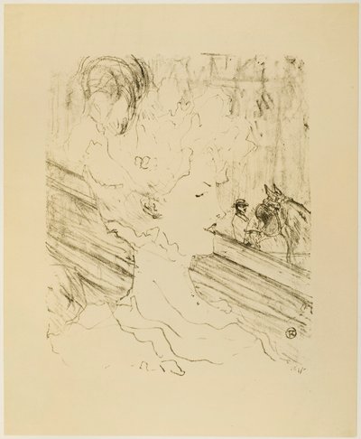 Emilienne d'Alençon, z trzynastu litografii autorstwa Henri de Toulouse-Lautrec