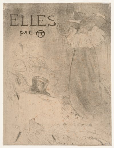 Folder do Frontyspisu Elles autorstwa Henri de Toulouse-Lautrec