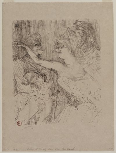 Guy i Mealy w „Paris qui Marche” autorstwa Henri de Toulouse-Lautrec