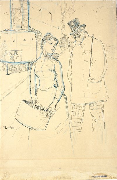 Na ulicy autorstwa Henri de Toulouse-Lautrec