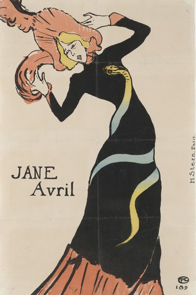 Jane Avril autorstwa Henri de Toulouse Lautrec
