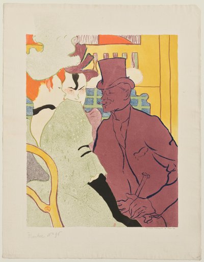 Anglik Warener w Moulin-Rouge autorstwa Henri de Toulouse-Lautrec