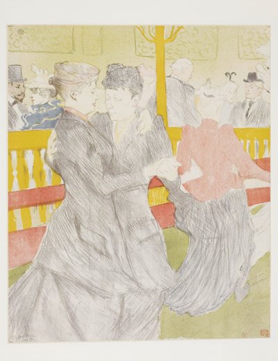 Taniec w Moulin Rouge autorstwa Henri de Toulouse-Lautrec