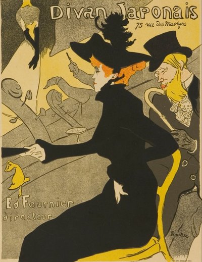 Japoński Divan autorstwa Henri de Toulouse-Lautrec