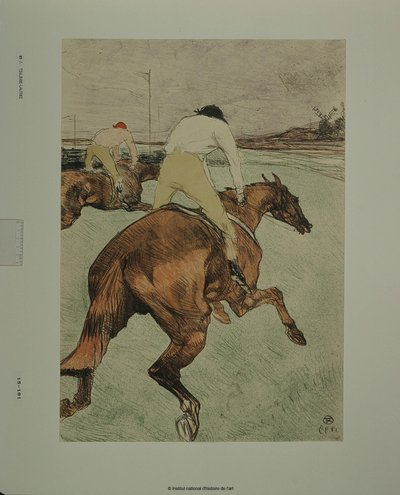 Dżokej [odbitka próbna b] autorstwa Henri de Toulouse-Lautrec