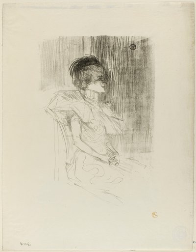Pożyczkodawca siedzący autorstwa Henri de Toulouse-Lautrec