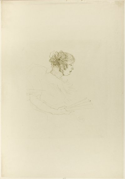 Luce Myres, w profilu autorstwa Henri de Toulouse-Lautrec