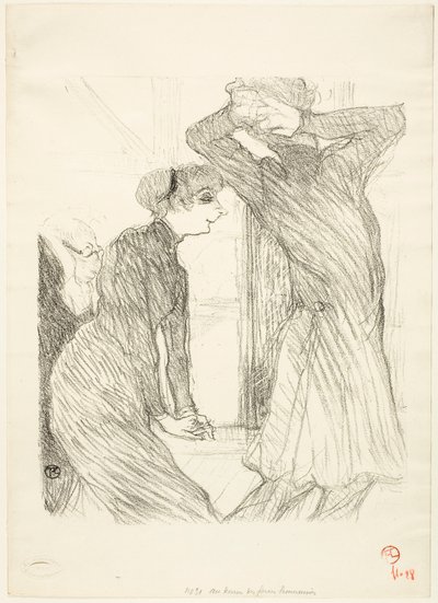 Lugné-Poé i Bady, w „Ponad ludzkimi siłami” autorstwa Henri de Toulouse-Lautrec