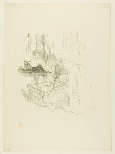 Kołysanka z Melodii Désiré Dihau autorstwa Henri de Toulouse-Lautrec