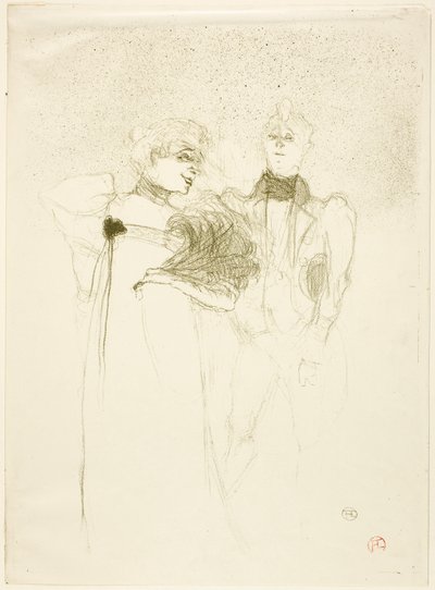 Mademoiselle Lender, w Madam Satan autorstwa Henri de Toulouse-Lautrec
