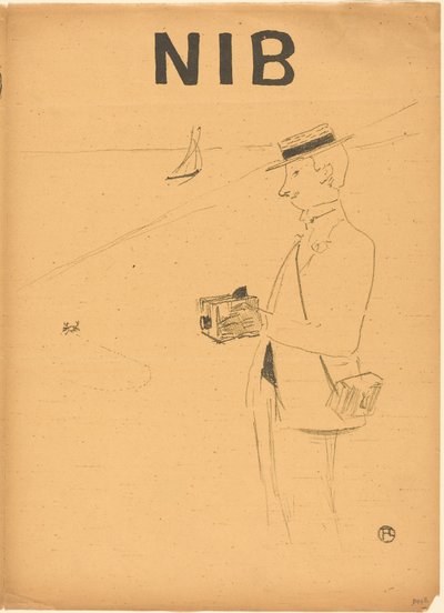 Nib, czyli fotograf amator [prawe recto] autorstwa Henri de Toulouse-Lautrec