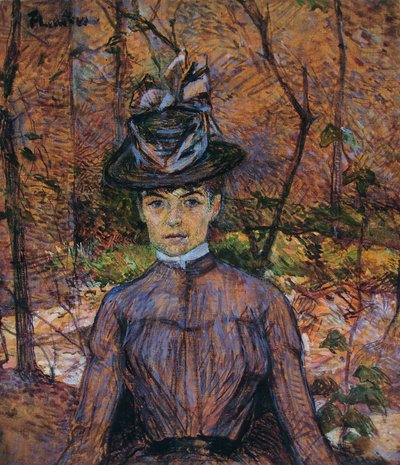 Portret Suzanne Valadon (pani Suzanne Valadon, malarka) autorstwa Henri de Toulouse-Lautrec