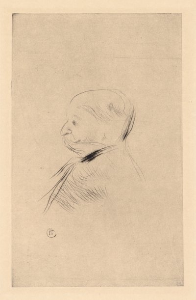 Portret mężczyzny autorstwa Henri de Toulouse-Lautrec
