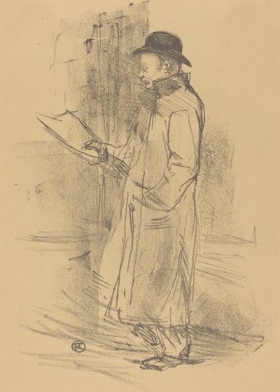 Program dla „Benefice Gemier” (Programme du «Bénéfice Gémier») autorstwa Henri de Toulouse-Lautrec