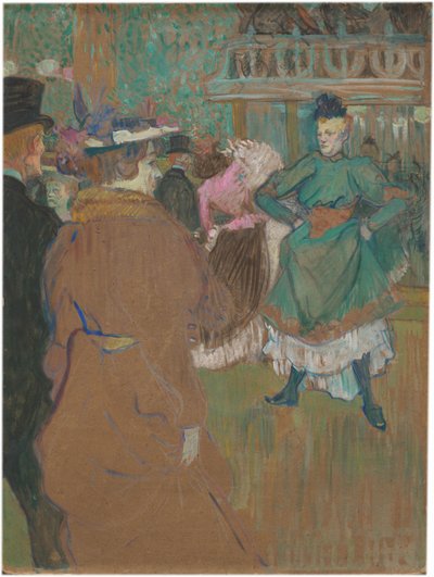 Quadrille w Moulin Rouge autorstwa Henri de Toulouse-Lautrec