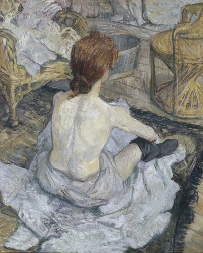 Rousse, znany również jako La Toilette autorstwa Henri de Toulouse-Lautrec