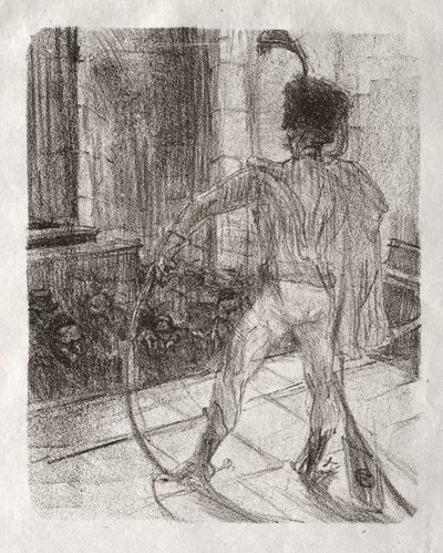 U stóp Synaju: Schlomé Fuss w synagodze autorstwa Henri de Toulouse-Lautrec