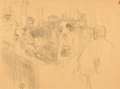 Soudais Deposition (Osadzanie Soudais) autorstwa Henri de Toulouse-Lautrec