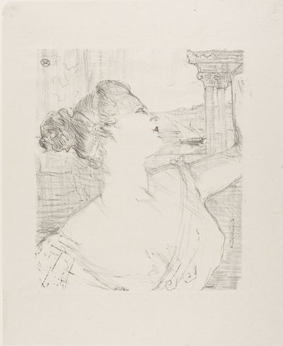 Sybil Sanderson, z Treize Lithographies autorstwa Henri de Toulouse-Lautrec