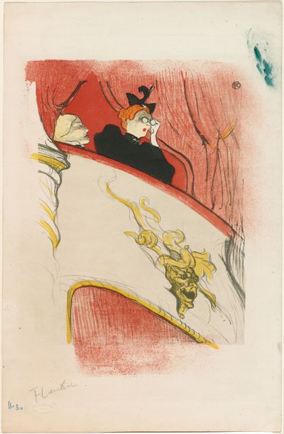 Loża z pozłacaną maską autorstwa Henri de Toulouse-Lautrec