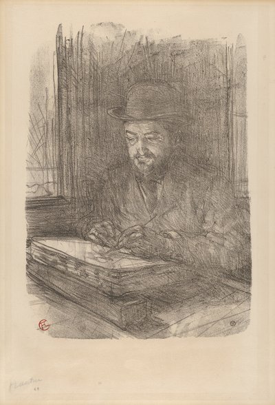 Mistrz drukarz: Adolphe Albert autorstwa Henri de Toulouse-Lautrec