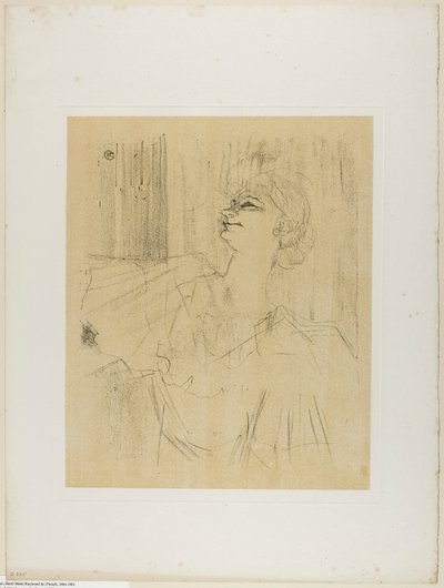Yvette Guilbert — Menilmontant de Bruant, od Yvette Guilbert autorstwa Henri de Toulouse-Lautrec