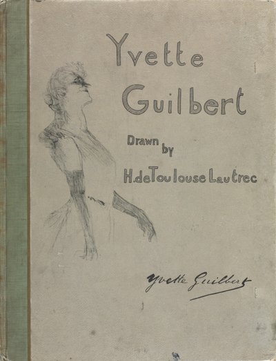 Yvette Guilbert-angielska seria: Okładka autorstwa Henri de Toulouse-Lautrec