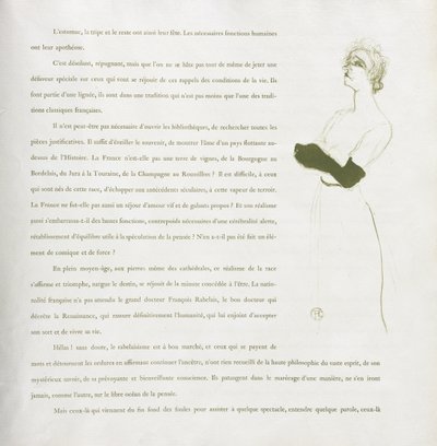 Yvette Guilbert-seria francuska: nr 10 autorstwa Henri de Toulouse-Lautrec
