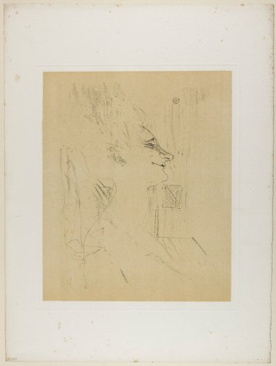Yvette Guilbert—Soularde, od Yvette Guilbert autorstwa Henri de Toulouse-Lautrec