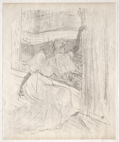 Yvette Guilbert: Pozdrawiając publiczność autorstwa Henri de Toulouse-Lautrec