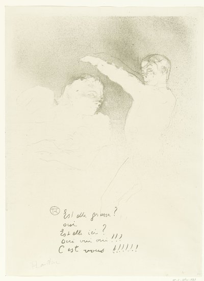 Portret van Marcelle Lender w Albert Brasseur bij het Variant U Variety