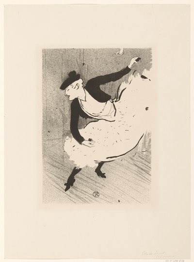 Portret van zangerów Edmee Lescot Edmee Lescot Koncert w kawiarni (tytuł serii) autorstwa Henri de Toulouse Lautrec (signed by artist)