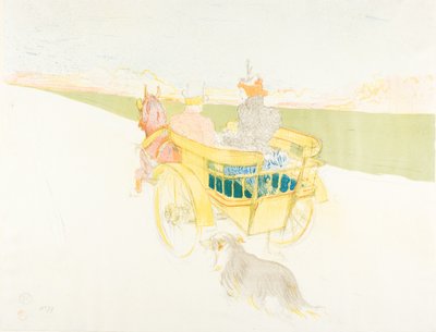 Jazda na wsi autorstwa Henri de Toulouse Lautrec