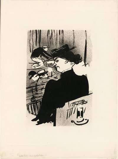 Widz, z Le Café-Concert autorstwa Henri de Toulouse Lautrec