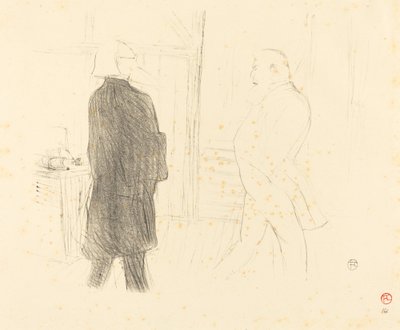 Antoine i Gémier w „Bankructwie” autorstwa Henri de Toulouse Lautrec