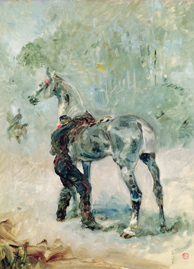 توپخانه سیډلینګ خپل آس، 1879 پولی autorstwa Henri de Toulouse Lautrec