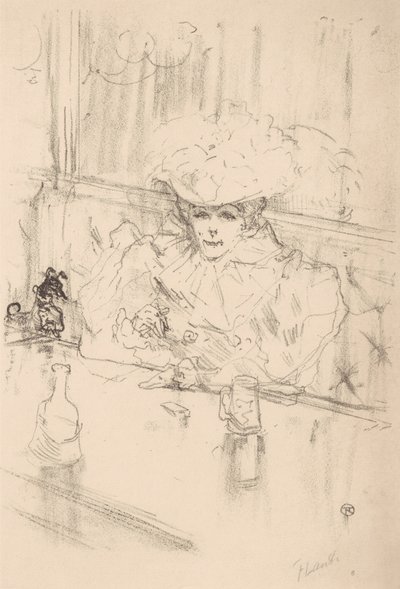 W Brasserie Hanneton, 1898., 1898. autorstwa Henri de Toulouse Lautrec