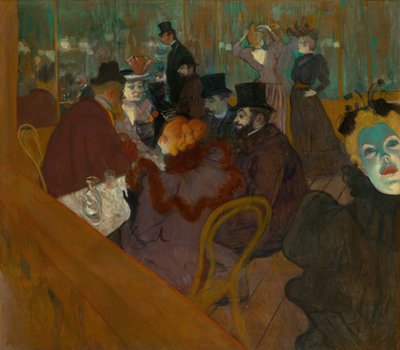 W Moulin Rouge, 189295. autorstwa Henri de Toulouse Lautrec