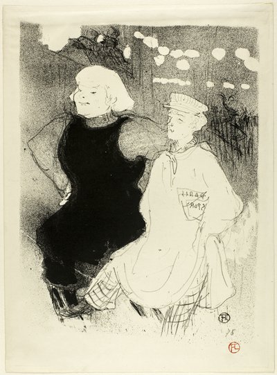 W Moulin Rouge: sojusz francusko-rosyjski autorstwa Henri de Toulouse-Lautrec