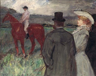 Na torze wyścigowym autorstwa Henri de Toulouse Lautrec