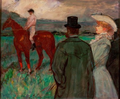 Na wyścigach autorstwa Henri de Toulouse Lautrec