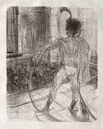 U stóp Synaju: Schlomé Fuss w synagodze autorstwa Henri de Toulouse Lautrec
