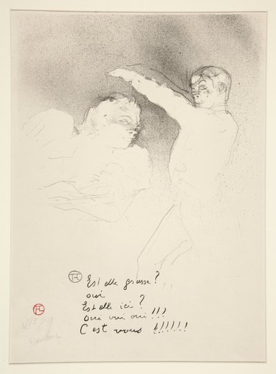 Na Rozmaitości: Miss Pożyczkodawca i Brasseur autorstwa Henri de Toulouse-Lautrec