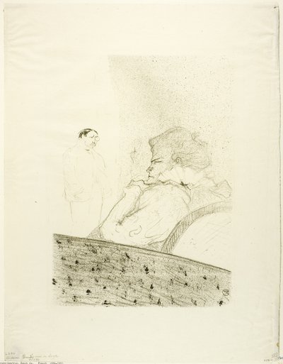 Brandès w swoim pudełku autorstwa Henri de Toulouse Lautrec