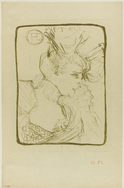 Popiersie Mademoiselle Marcelle Lender autorstwa Henri de Toulouse-Lautrec