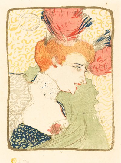 Popiersie Mlle. Marcelle Lender (Mlle. Marcelle Lender, popiersie) autorstwa Henri de Toulouse Lautrec